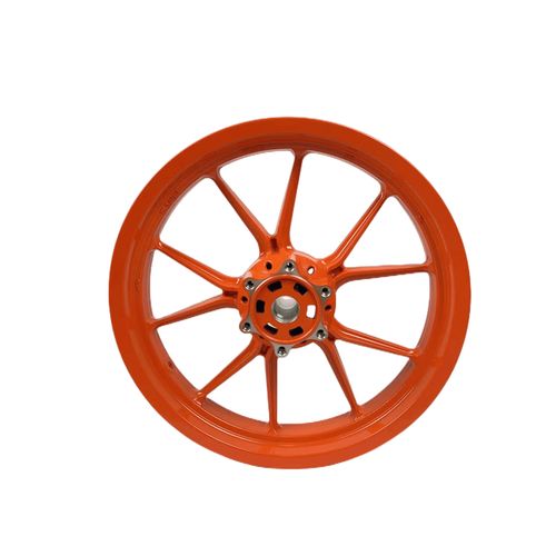 何佳功适用于ktm duke250 rc390原厂轮毂 橙黑配色加厚钢圈配件 原厂